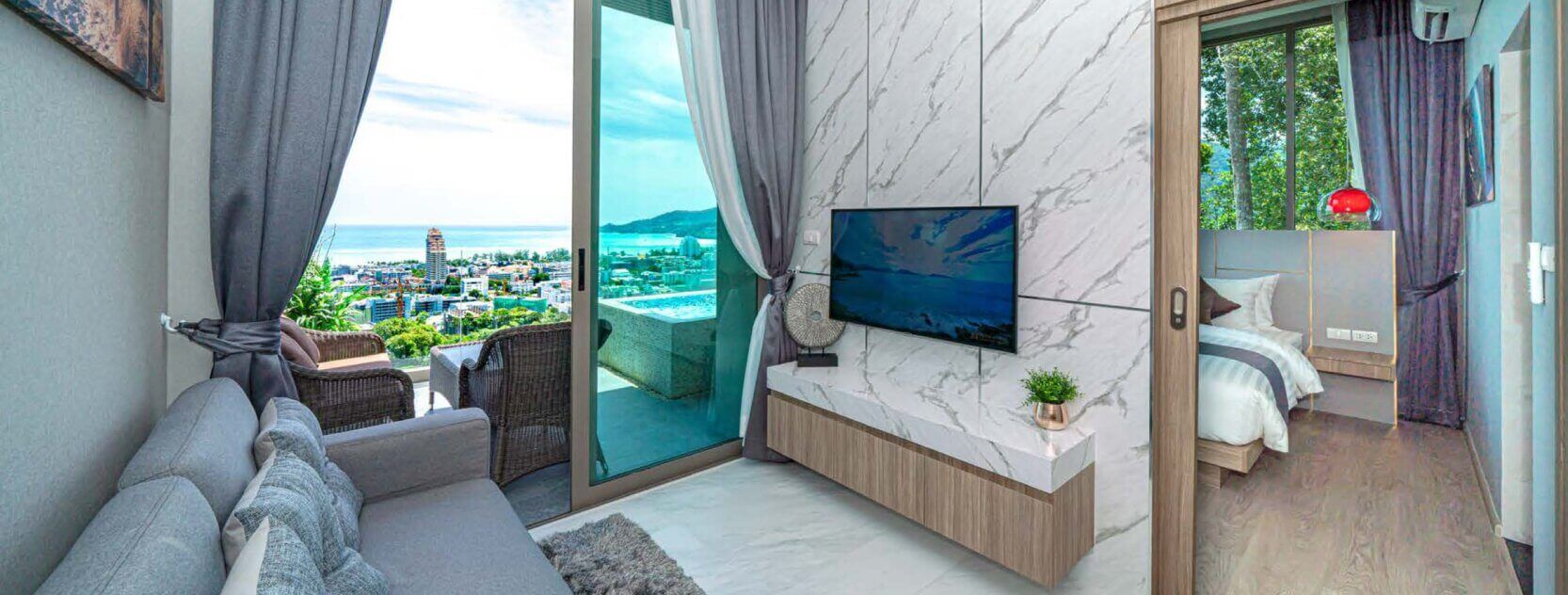 1 bedroom apartment 46 m² Phuket, Thailand